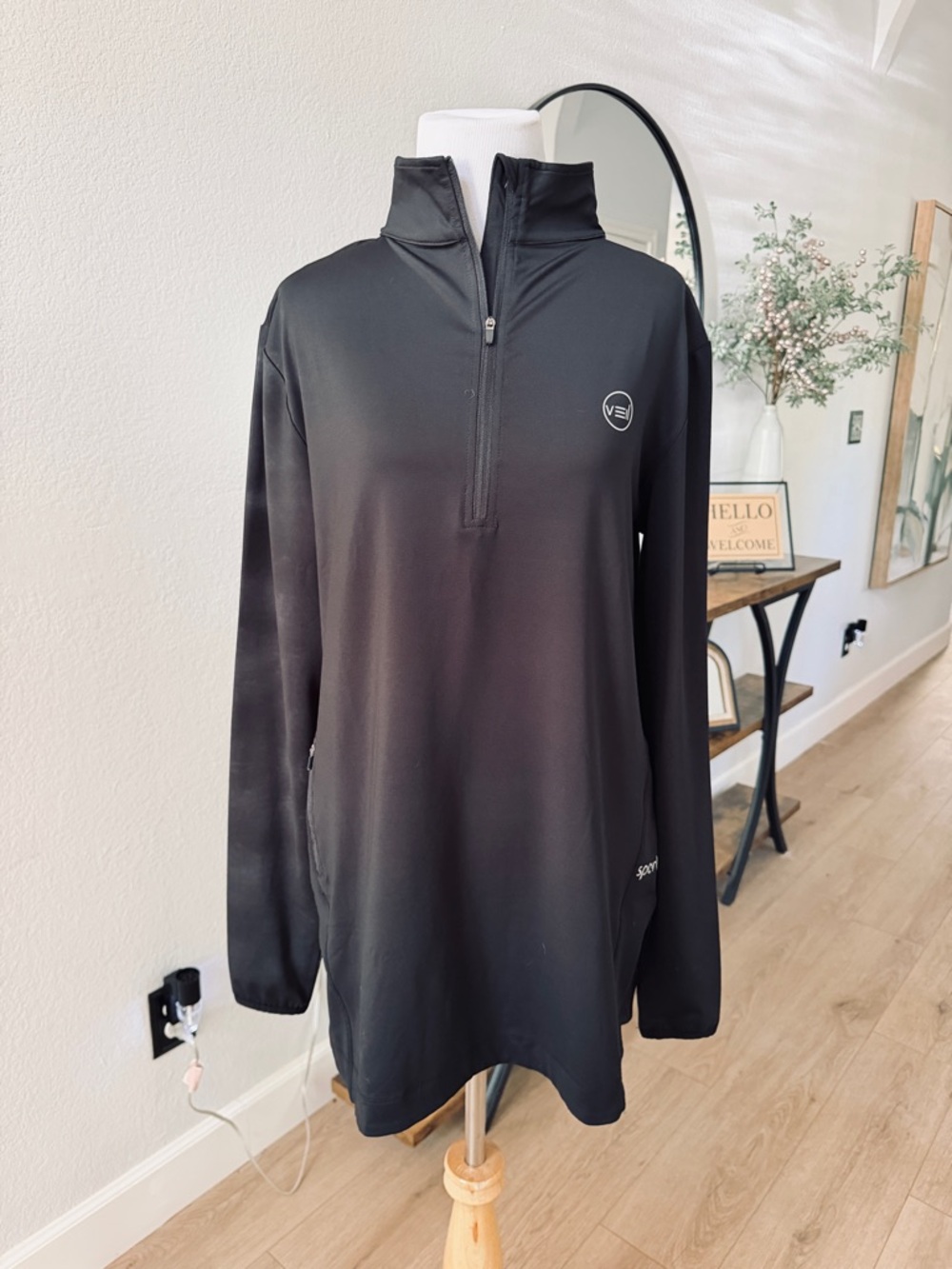 VEIL Quarter-Zip Performance Pullover - Black
